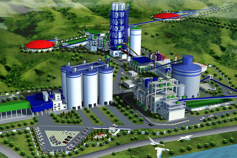 新型干法水泥生產線設計圖